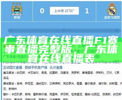 广东体育在线直播F1赛事直播完整版，广东体育在线直播表